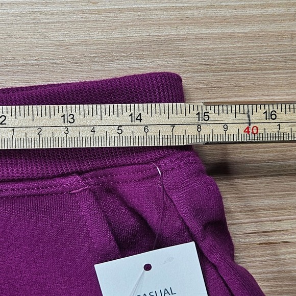 Kim Rogers Petite Small Purple Casual Hyper Fleece 2‎ Piece Lounge Set PS NEW - Picture 13 of 15